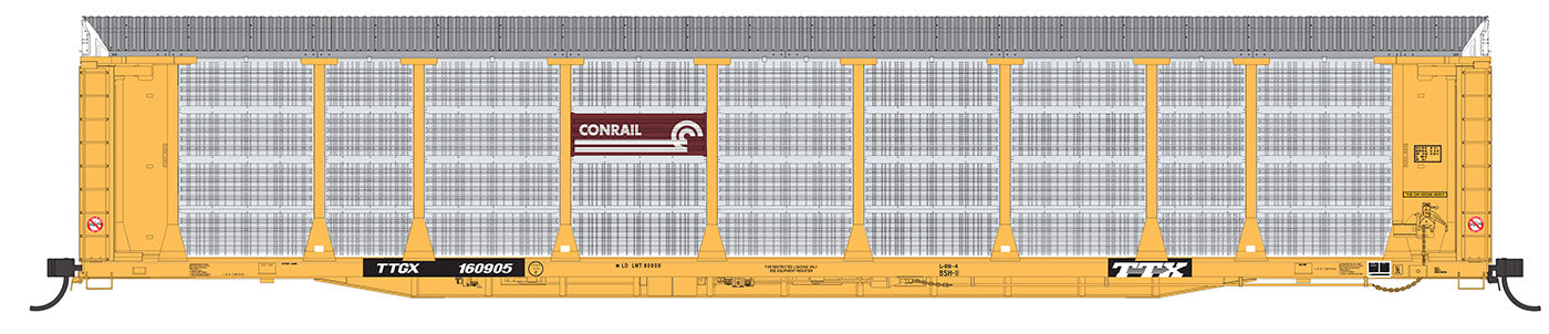N Scale - Intermountain 194112-04 Conrail Bi-Level Auto Rack