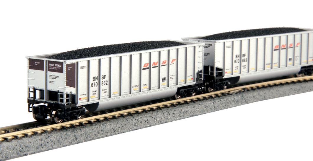 N Scale - Kato 106-4625 BNSF Swoosh Bethgon Coalporter Set (8 Cars) N11506