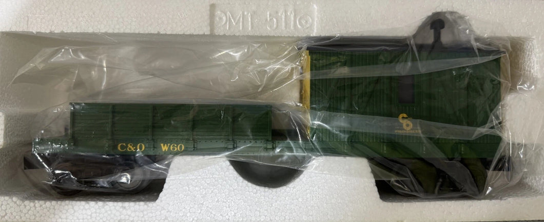 O Scale - Railking 30-79324 Chesapeake & Ohio Crane Tender Car C&O W60 O11097