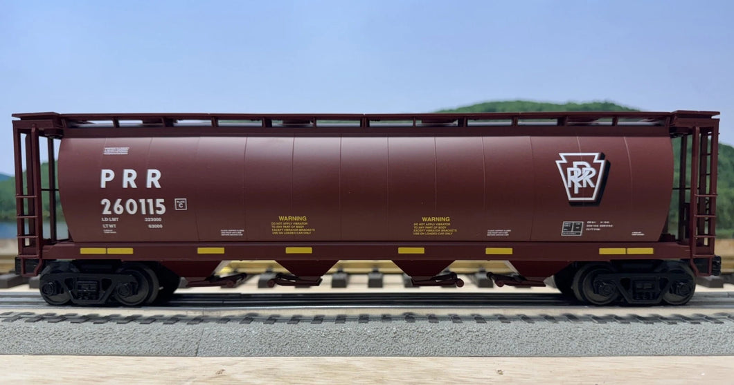 O - MTH RailKing 30-75522 Pennsylvania 4-Bay Cylindrical Hopper PRR260112 O11389