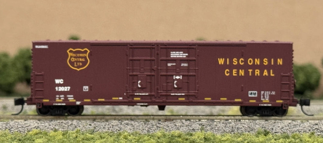 N - Wheels of Time 61039 Wisconsin Central 50' 1 1/2 Door Boxcar WC12027 N11552