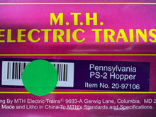 Load image into Gallery viewer, O Scale - MTH Premier 20-97106 Pennsylvania PS-2 Covered Hopper #257128 O11616
