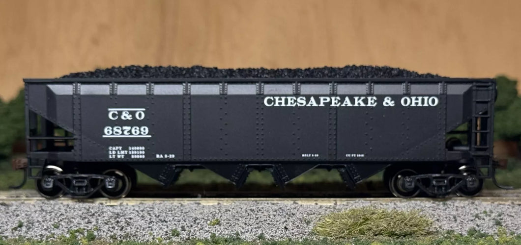 HO Scale - Athearn 72699 Chesapeake & Ohio 40' Quad Hopper C&O68769 HO11710