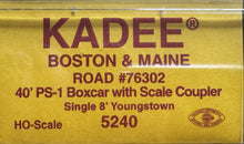 Load image into Gallery viewer, HO Scale - Kadee 5240 Boston &amp; Maine 40' PS-1 Single Door Boxcar BM76302 HO11747
