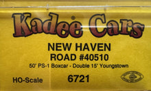 Load image into Gallery viewer, HO Scale - Kadee 6721 New Haven 50' PS-1 Double Door Boxcar NH40510 HO11752
