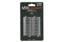 Load image into Gallery viewer, HO Scale - Kato 2-111 Unitrack 3-11/16″ (94mm) Straight Track (2 Pcs) HO15175
