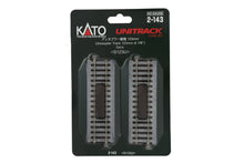 Load image into Gallery viewer, HO Scale - Kato 2-143 Unitrack 4-7/8″ (123mm) Uncoupling Track (2 pcs) HO15179
