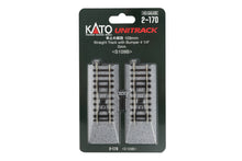Load image into Gallery viewer, HO Scale - Kato 2-170 Unitrack 4-1/4" (109mm) Straight Track w/ Bumper HO15129
