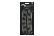 Load image into Gallery viewer, HO Scale - Kato 2-210 Unitrack R550-22.5° (5/8"-22.5°) Curved Track (4 pcs) HO15130
