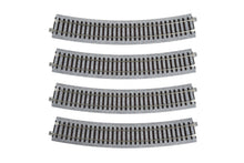 Load image into Gallery viewer, HO Scale - Kato 2-220 Unitrack R610-22.5° (R24"-22.5°) Curved Track (4 Pcs) HO15131
