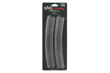 Load image into Gallery viewer, HO Scale - Kato 2-240 Unitrack R730 - 22.5 CurveTrack (4 Pcs) HO15184
