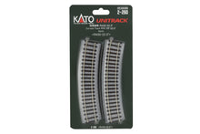 Load image into Gallery viewer, HO Scale - Kato 2-260 Unitrack R430 – 22.5 Curve Track (4 Pcs) HO15187
