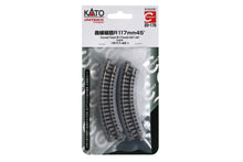 Load image into Gallery viewer, N Scale - Kato 20-176 N 117mm (4 5/8″) Radius 45º Curve Track [4pcs] N11457
