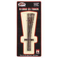 N Scale - Atlas 2051 Code 55 #5 Right Hand Switch (Manual) N12180