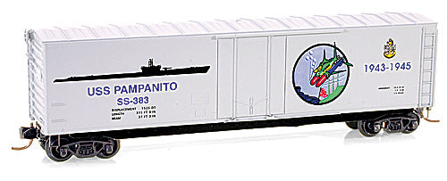 N - MTL 03800403 USS Pampanito 50' Plug Door Boxcar SS-383 N11406