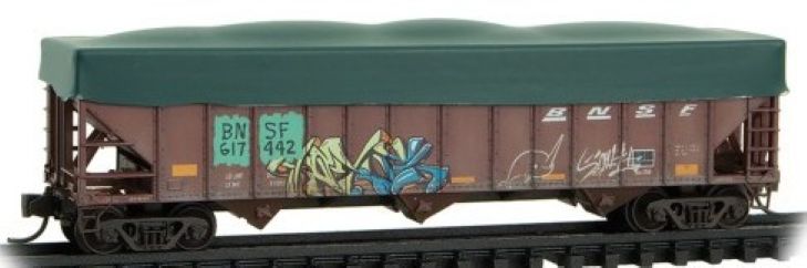 N Scale - MTL 10844372 BNSF 100 Ton w/ Simulated Tarp BNSF617442 N12150
