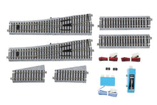 Load image into Gallery viewer, HO Scale - Kato 3-114 Unitrack HV4 Electric Turnout #6 Track Set HO15169
