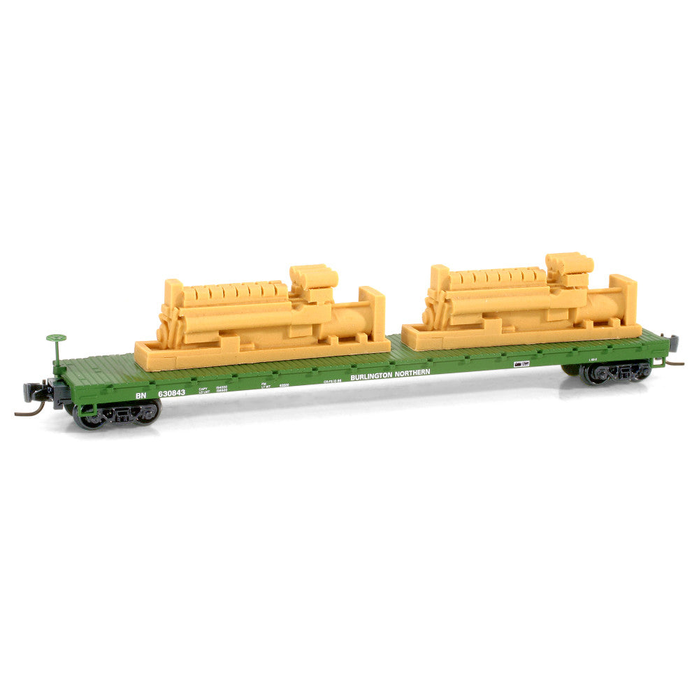 Z - MTL 52400042 Burlington Northern 60' Flatcar w/ Load BN630849 Z11210