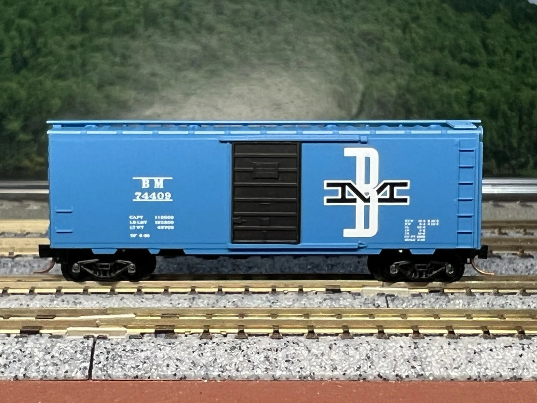 N Scale - MTL 20140 Boston & Maine 40' Single Door Boxcar BM74409 N6144