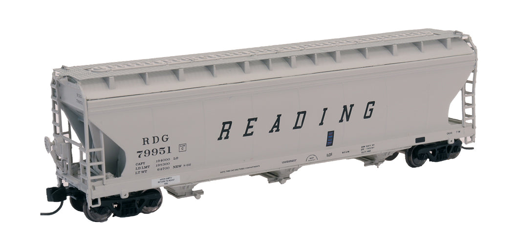 N - Intermountain 67075-03 Reading 3-Bay 4650 Covered Hopper RDG79943 N10216