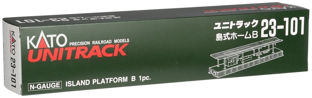 N Scale - Kato 23-101 Unitrack Island Platform B (1 Pc.) N11524