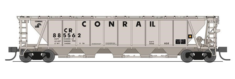 N Scale - Broadway Limited BLI7256 Conrail H32 Covered Hopper CR885562