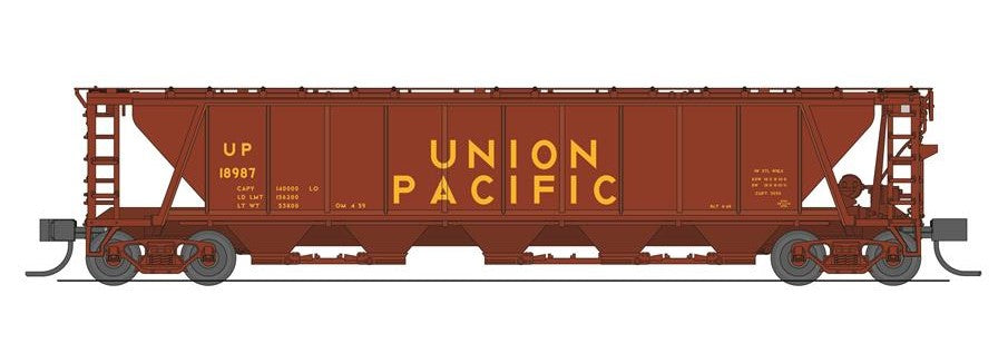 N - Broadway Limited BLI7263 Union Pacific H32 Covered Hopper (1Car) UP18987 N6975