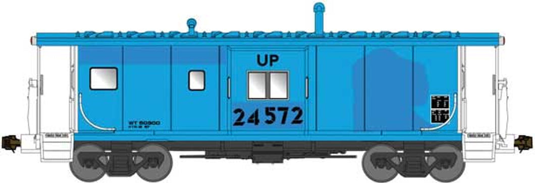 N - Bluford Shops 44331 Union Pacific (ex-ROCK) Bay Window Caboose UP24627 N11029