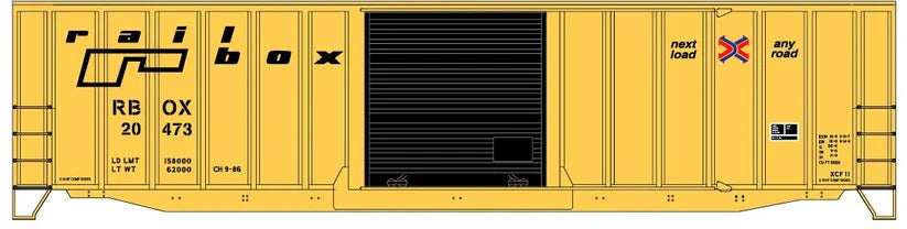 HO - Accurail 8159 Railbox 50' Rib Side Plug Door Boxcar RBOX20473 HO10382