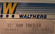 Load image into Gallery viewer, HO Scale - Walthers 933-1402 Pennsylvania 32&#39; Van Trailers (2) HO9136
