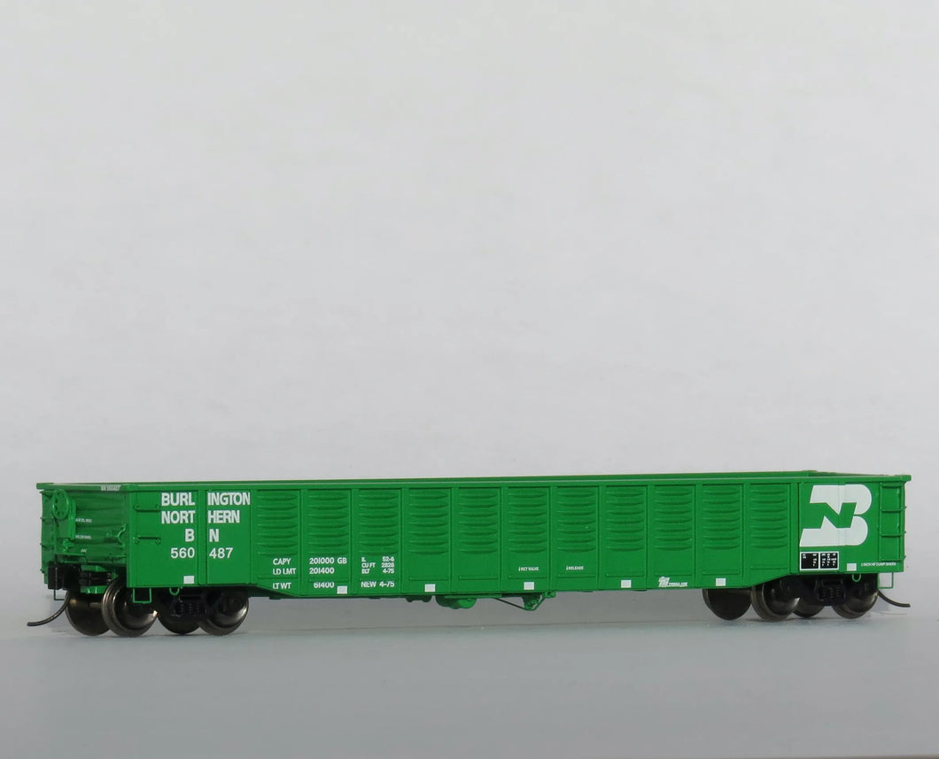 N Scale - Trainworx 25311-20 Burlington Northern 52' Gondola BN560533 N8457