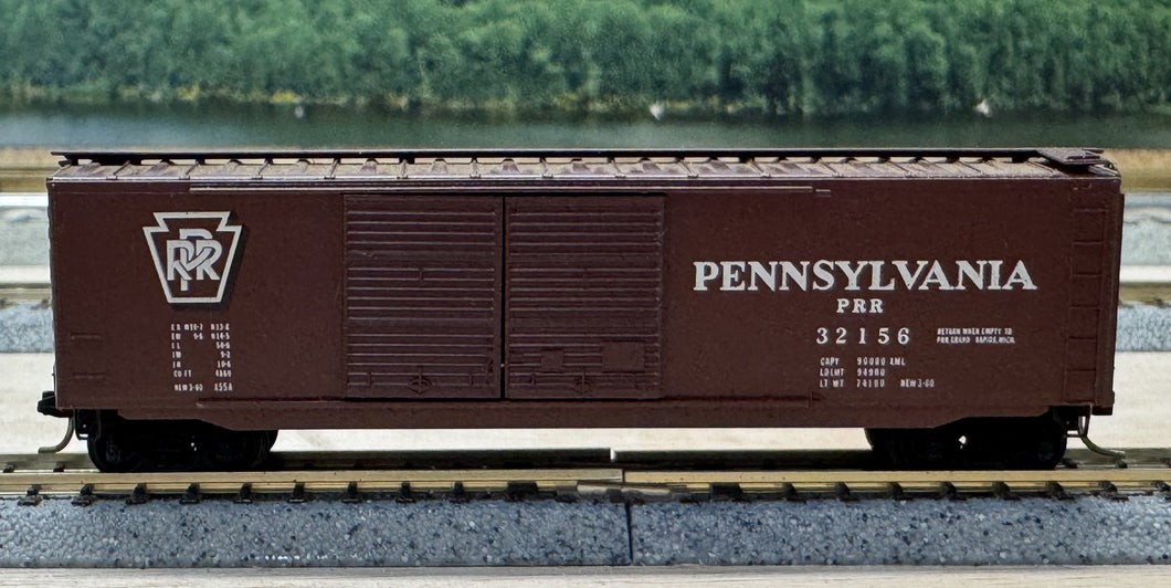 N Scale - MTL 34472 Pennsylvania 50' Double Door Boxcar PRR32156 N11268