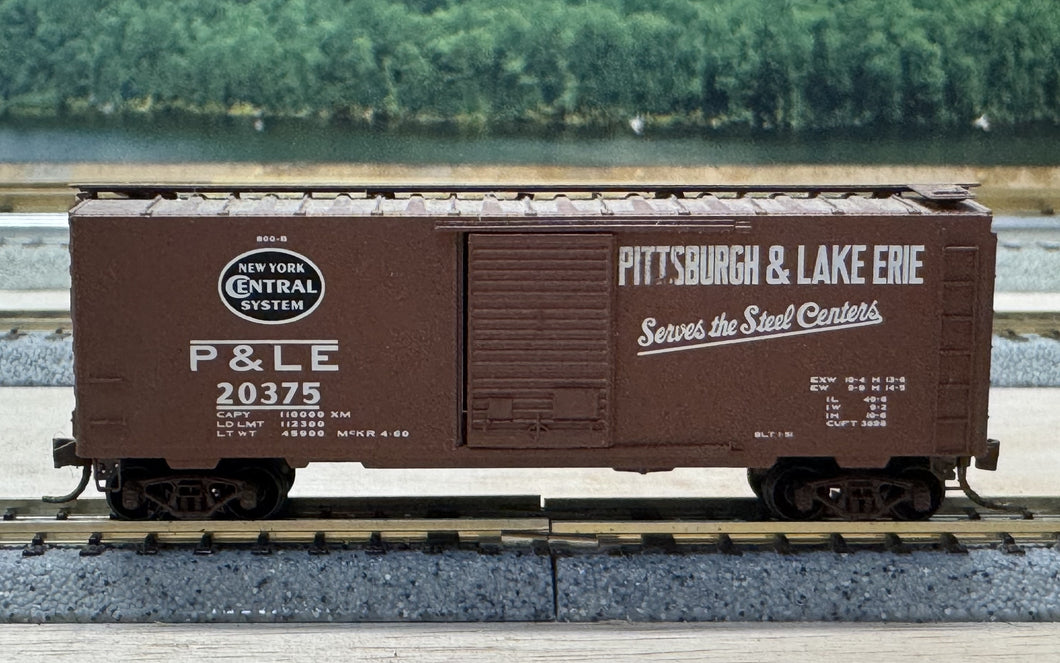 N Scale - MTL 20410 Pittsburgh & Lake Erie 40' Single Door Boxcar P&LE20375 N11254