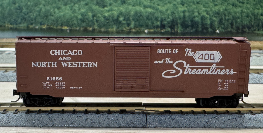 N Scale - MTL 31110 Chicago & Northwestern Single Door Boxcar #51656 N11284