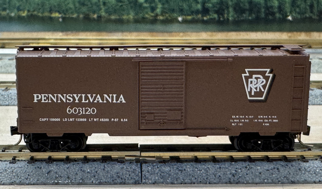 N Scale - MTL 20780/2 Pennsylvania 40' Single Door Boxcar #603120 N11298