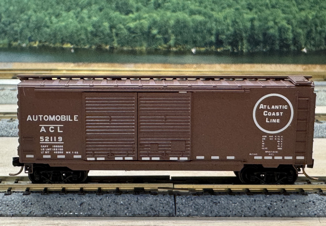 N Scale - MTL 02300320 Atlantic Coast Line 40' Double Door Boxcar ACL52119 N11302