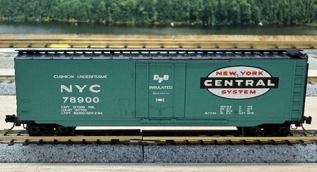 N Scale - MTL 32250 New York Central 50' Plug Door Boxcar NYC78900 N11370
