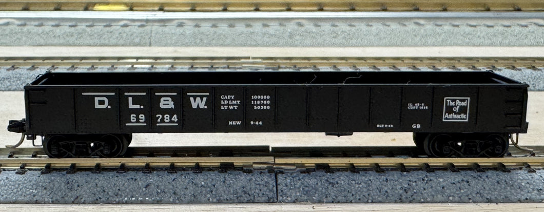 N Scale - MTL 48070 Lackawanna 50' Drop End Gondola DL&W69784 N11366