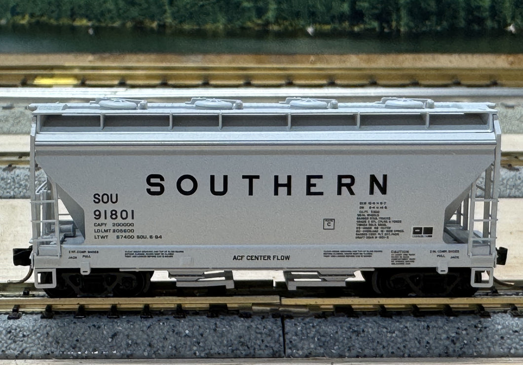 N Scale - MTL 92120 Southern 2-Bay ACF Centerflow Hopper SOU91801 N11354