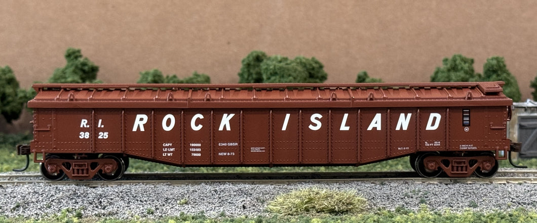 HO Scale - Athearn 76206 Rock Island 50' Gondola w/ Low Cover RI3825 HO11587