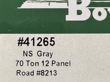 Load image into Gallery viewer, HO Scale - Bowser 41265 Norfolk Southern 70 Ton 12 Panel Hopper NS8213 HO11609
