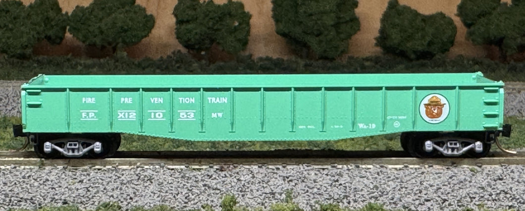 N Scale - MTL 46360 Smokey Bear 50' Fishbelly Side Gondola FPX121053 N11766
