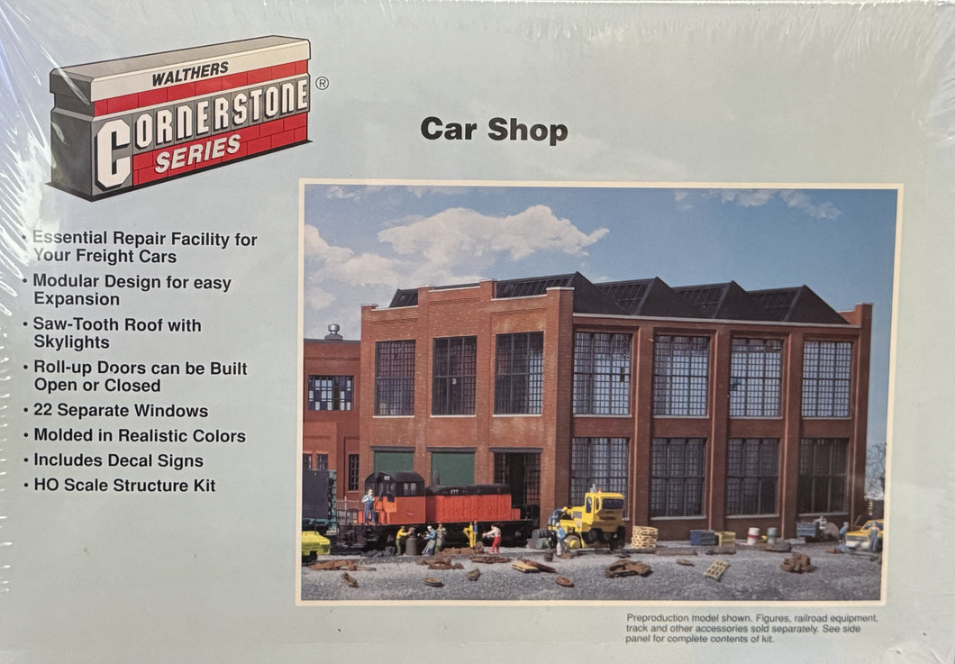 HO Scale - Walthers Cornerstone Series 933-3040 Car Shop Kit HO11821