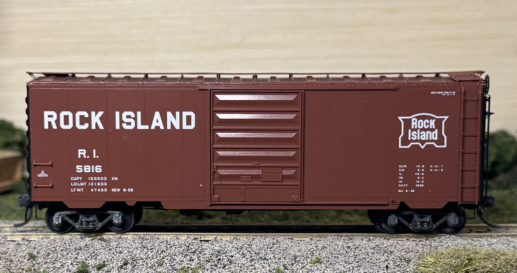 HO Scale - Kadee 5234 Rock Island 40' PS-1 Single Door Boxcar RI5816 HO11910