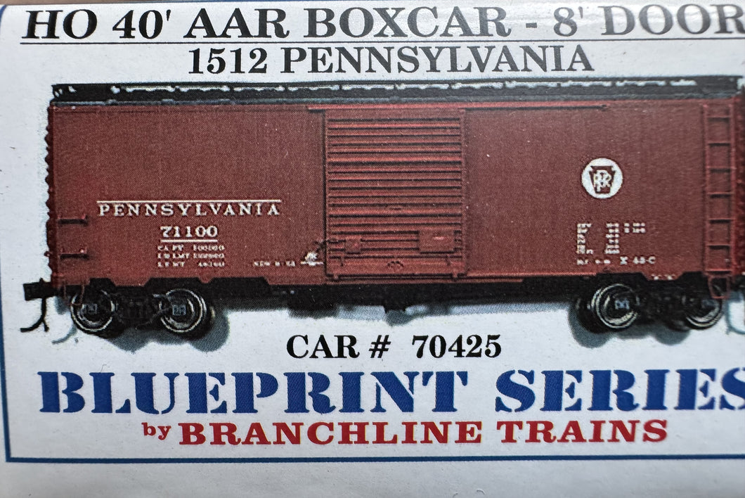 HO - Branchline Trains Pennsylvania 40' AAR Boxcar w/ 8' Door Kit #70424 HO11914
