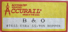 Load image into Gallery viewer, HO - Accurail 2655 Baltimore &amp; Ohio USRA 55 Ton Hopper Kit B&amp;O320286 HO11919
