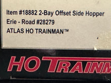 Load image into Gallery viewer, HO - Atlas 18882 Erie Railroad 2-Bay Offset Side Hopper #28279 HO11923
