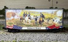 Load image into Gallery viewer, N Scale - MTL 10100710 Civil War - Sherman&#39;s March 40&#39; Hy-Cube Boxcar #10 N11951
