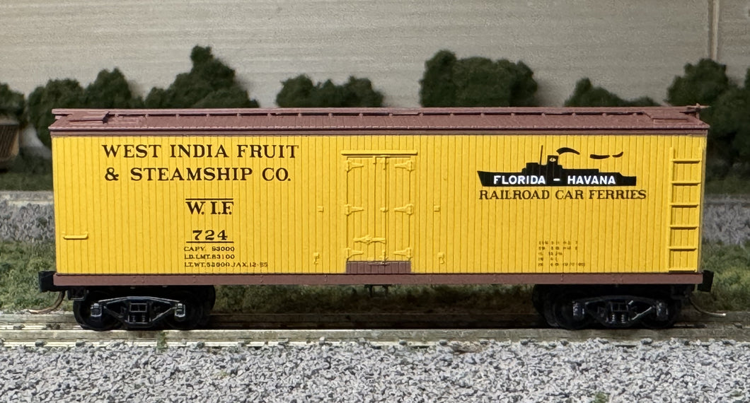 N Scale - MTL 49510 West India Fruit 40' Wood Sheathed Reefer WIF724 N11972