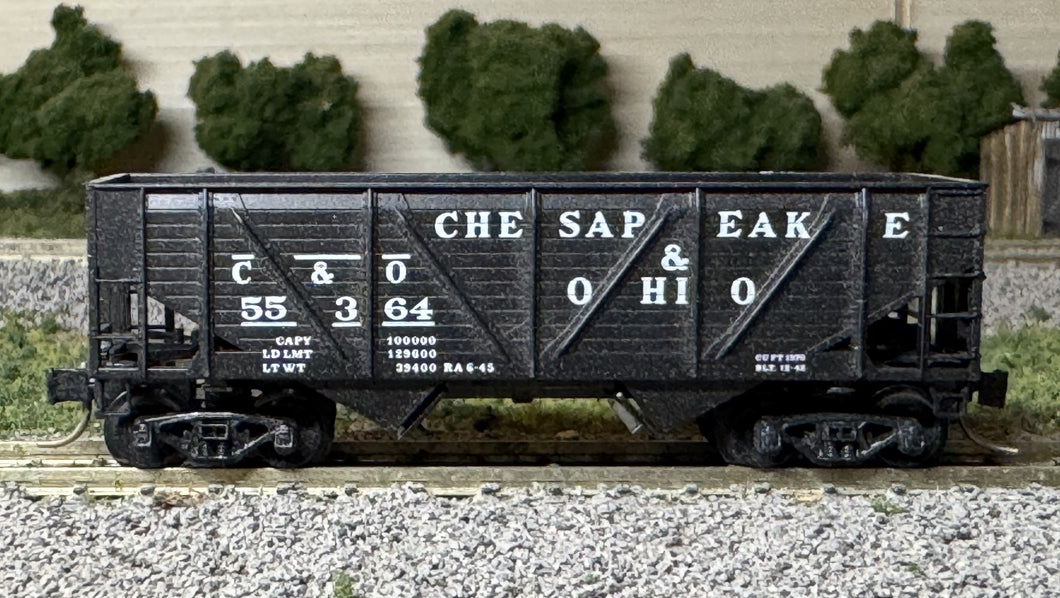 N Scale - MTL Chesapeake & Ohio 33' Twin Bay Hopper C&O55364 N11996